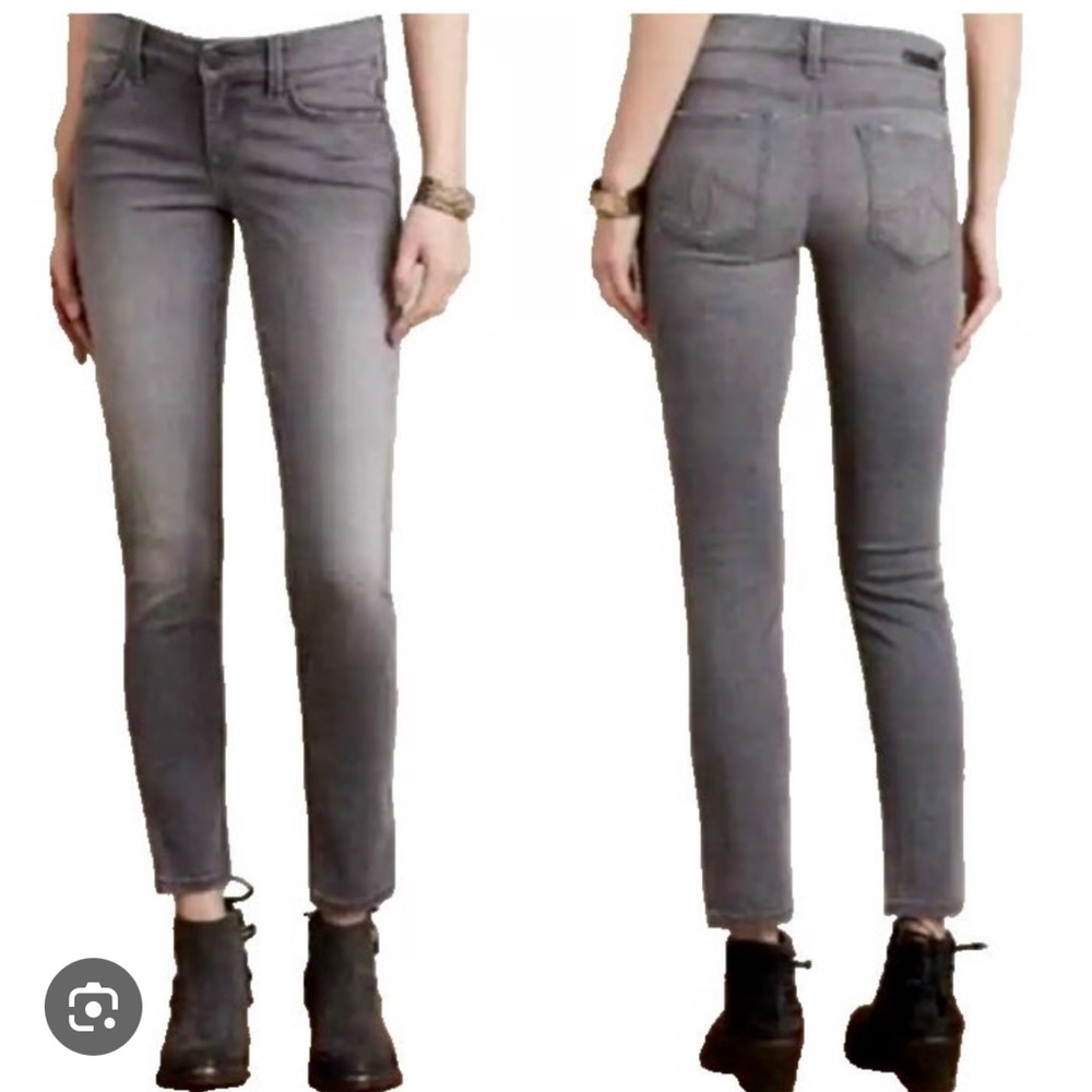 Anthropologie Level 99 Women's Charcoal Skinny Jeans. Grey
